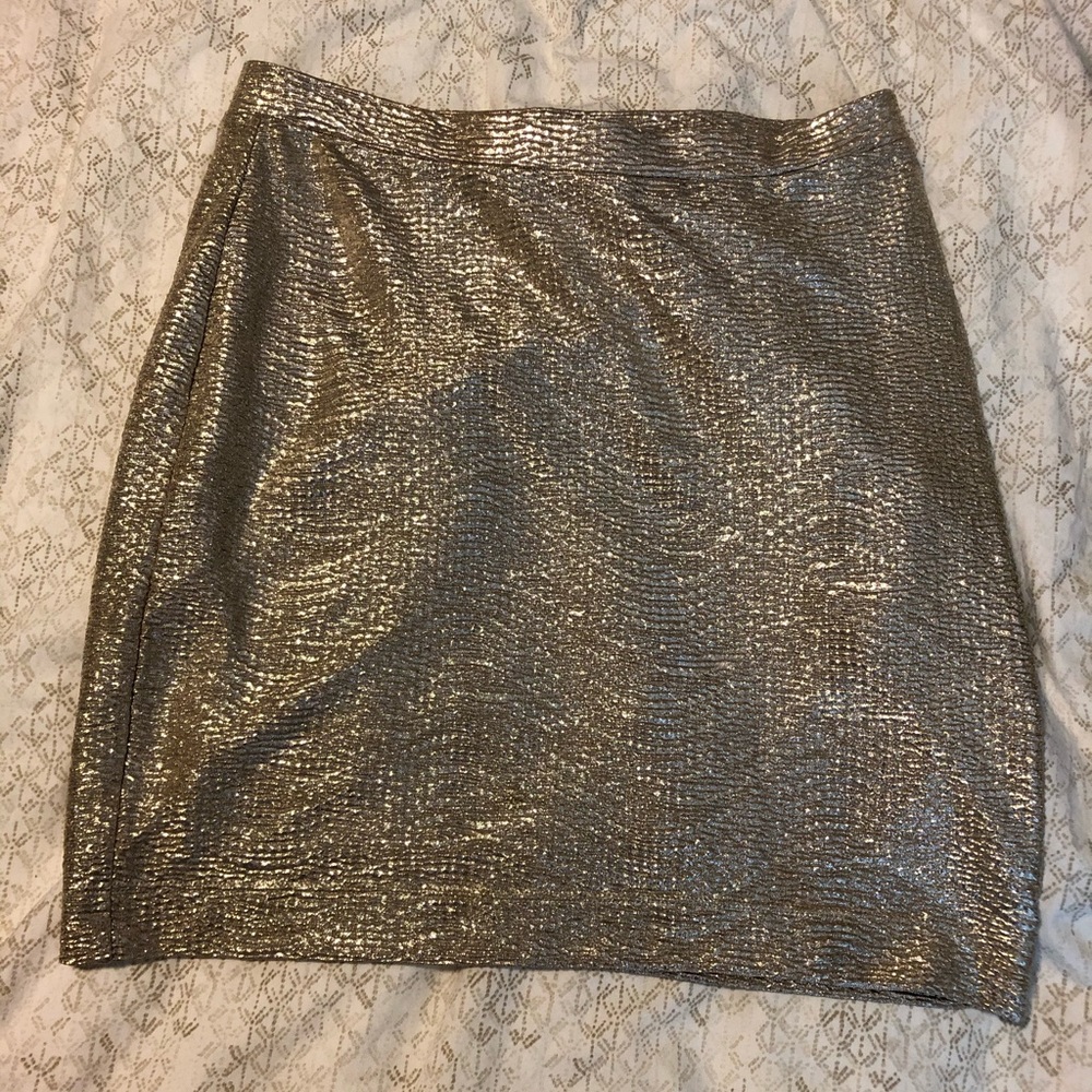 H&M Gold Skirt